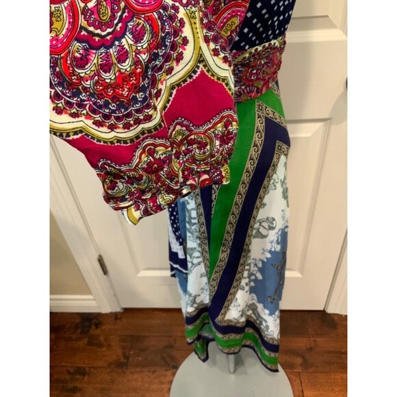 Moulinette Soeurs Multicolor Multi-patterned Asymmetrical Dress Size 2 (US) - Picture 5 of 8